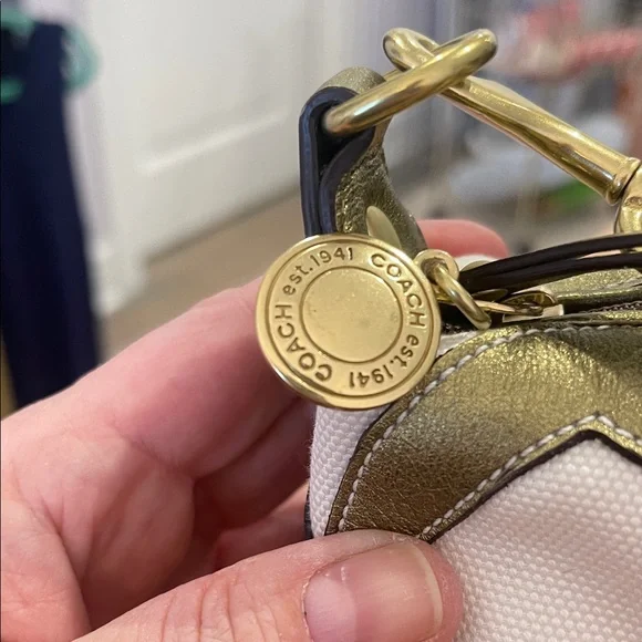 Coach Y2K Metallic Bronze Zebra Pouchette - Picture 6 of 16